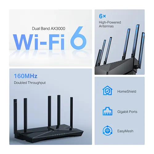 TP-Link Archer A56 AX3000 Gigabit Dual Band Router